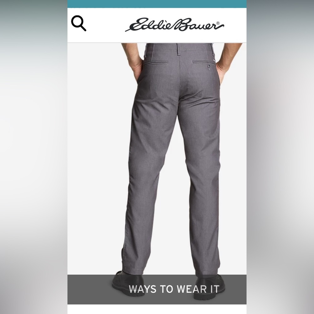 Eddie Bauer classic Straight Regular 35/30 New whit tags. - Picture 2 of 9